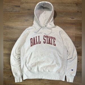 VTG ‘90s Ball State Reverse Weave Hoodie